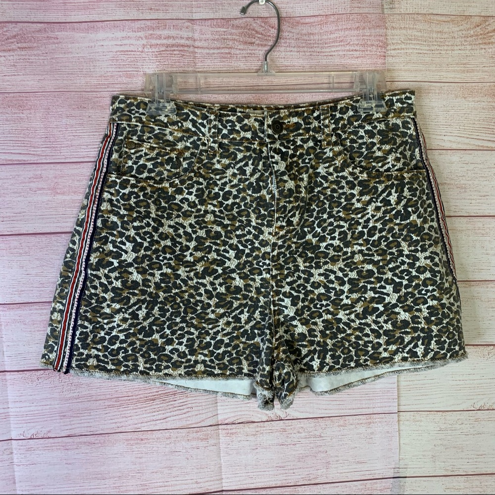 Chelsea &‎ Violet Cotton Animal Print Shorts Size 29